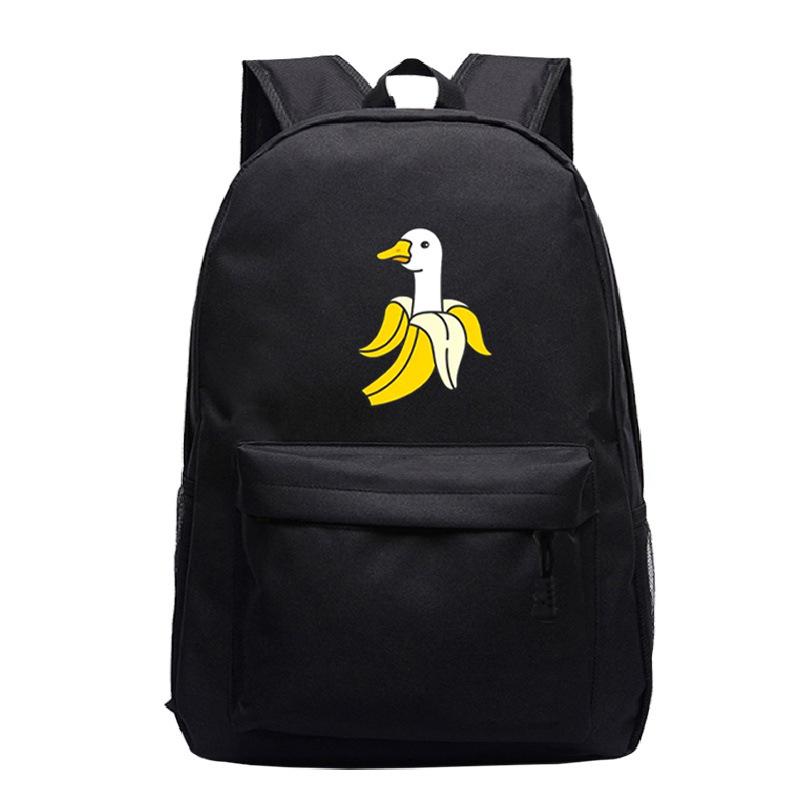 Primary And Secondary School Students Schoolbag Goose Personalized Printing Youth Leisure Simple Backpack Large Capacity