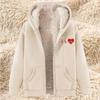 Women's Fashion Casual Sweatshirt Loose Zipper Cardigan Long Sleeve Hooded Jacket