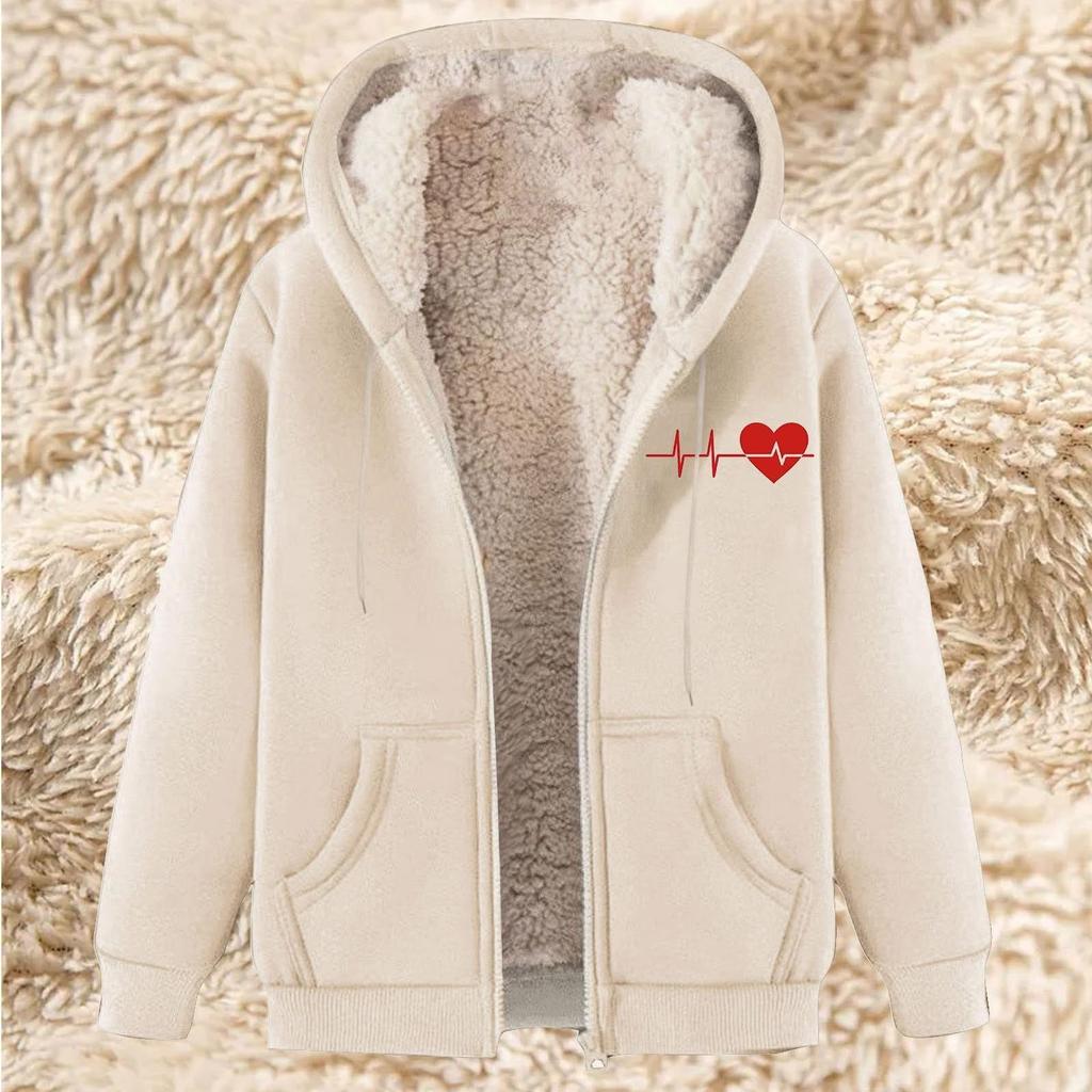Women's Fashion Casual Sweatshirt Loose Zipper Cardigan Long Sleeve Hooded Jacket