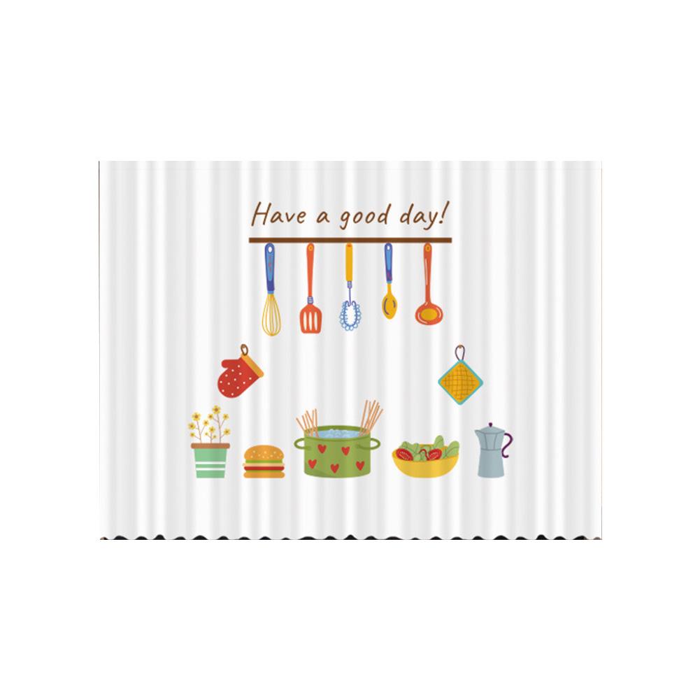 Cabinet Cover Curtain Kitchen Dust Curtain Non Perforated Cabinet Dust Oil Fume Curtain Household Furniture Short Curtains