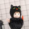 Scary Witch Black Cat Hanging Decoration Plush Halloween Witch Pendant  Ghost Festival Decor