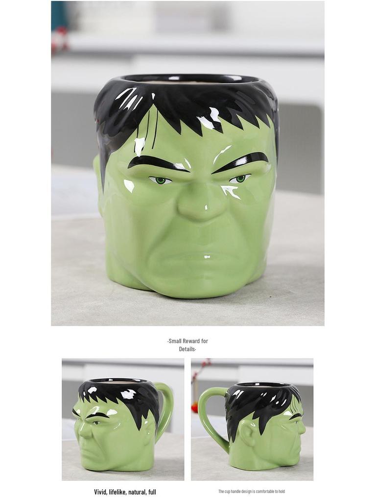 Avengers Superhero Ceramic Mug: Featuring Superman, Thor, Iron Man, Spider-Man, and Batman
