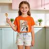 Cotton Kids T Shirt My Dress Up Darling Marin Kitagawa Anime Print Short Sleeve Tee for Boys Girls Summer Clothes