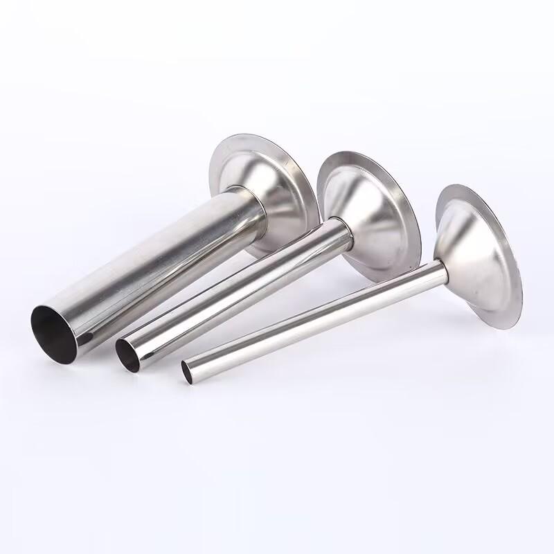 Stainless Steel Sausage Stuffer with Extended Funnel Spout Meat Grinder