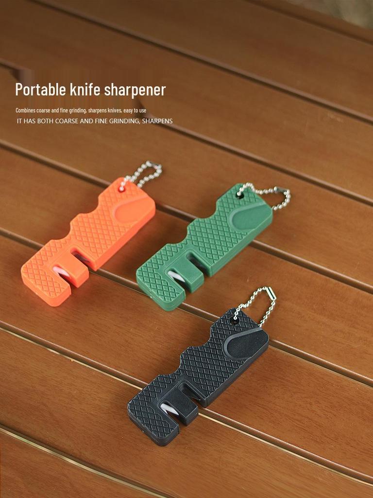 Portable Multi-Functional Camping Knife Sharpener with Whetstone