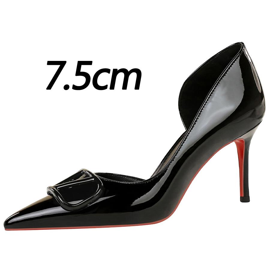 New Sexy high heels Women Pumps Patent leather Women Heels 7.5 cm 10 cm Stiletto Elegant women's shoes Office shoes Party shoes