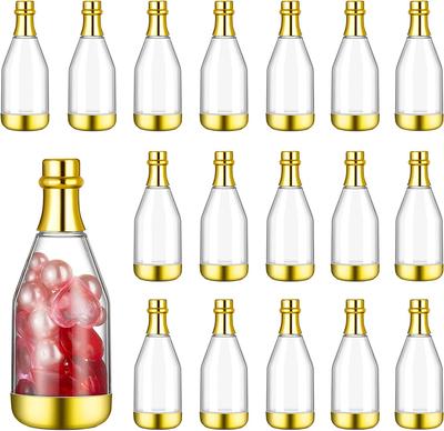 1 ks Plastová bonboniéra ve tvaru lahve šampaňského DIY Mini úložný obal na bonbony Krabičky na dárky na oslavu miminka, svatbu, párty dekorace