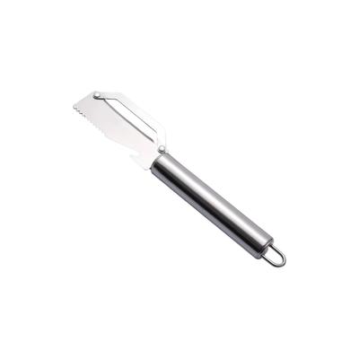 Stainless Steel Multipurpose Peeler Kitchen Tool for Fruits and Vegetables Ergonomic Handle and Serrated Blade Design for Home Use