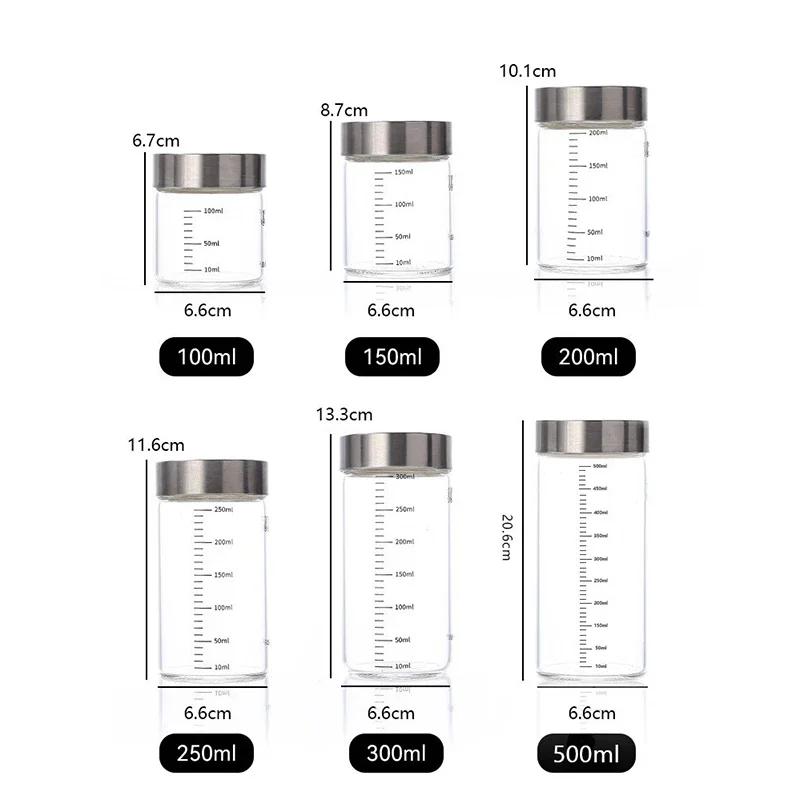High Borosilicate Glass Bottle Coffee Cup Leak-proof Brewing Wine Bottle with Scale High Temperature Resistance Liquid Container