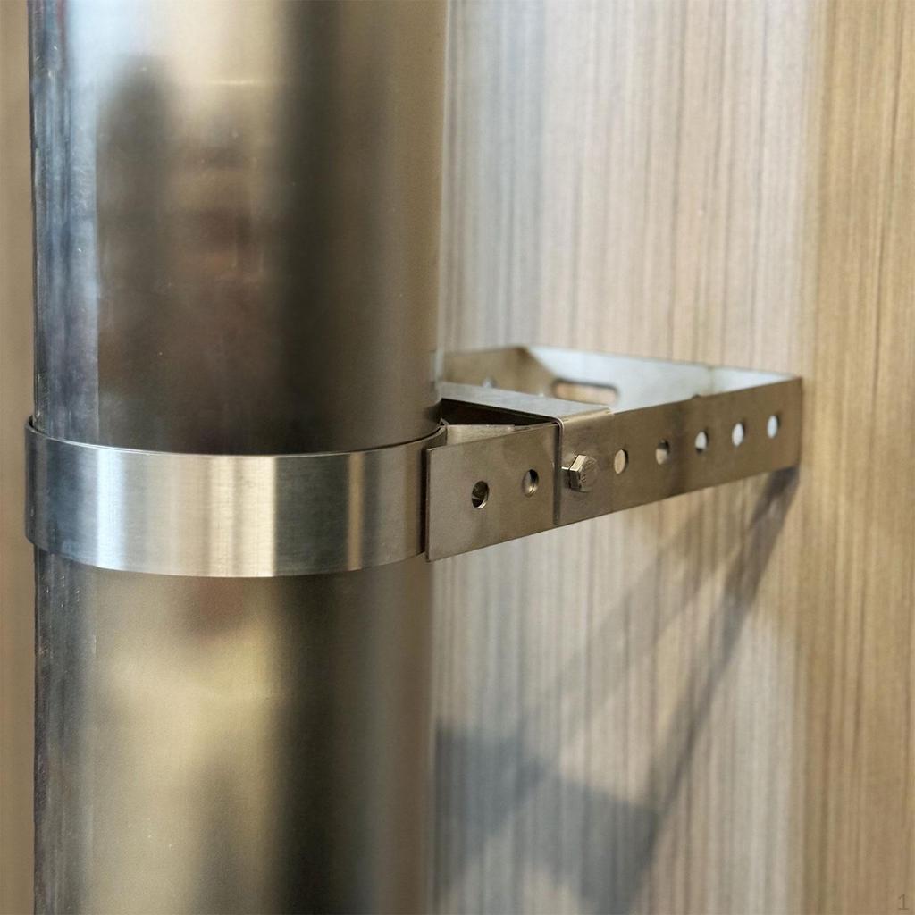 Chimney Pipe Bracket Carbon Steel Fixing Hardware, Easy To Install Accessory Premium, Professional