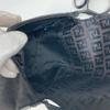 Fendi Zucchino Bag Flap Pochette Crossbody Shoulder Bag Canvas/Leather Black