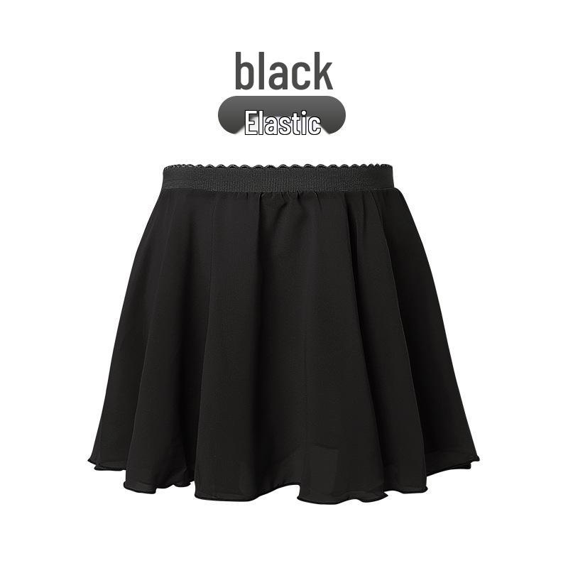 Mädchen Chiffon Elastischer Tanzrock – Leichte Übungskleidung