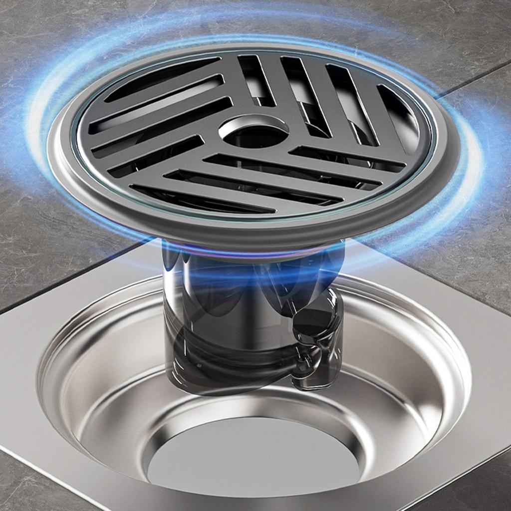 Zápachu odolný jádro podlahového sifonu Podlahový sifon Zpětný uzávěr proti zápachu Nerezová ocel Zabraňuje zpětnému toku Filtr odpadní vody