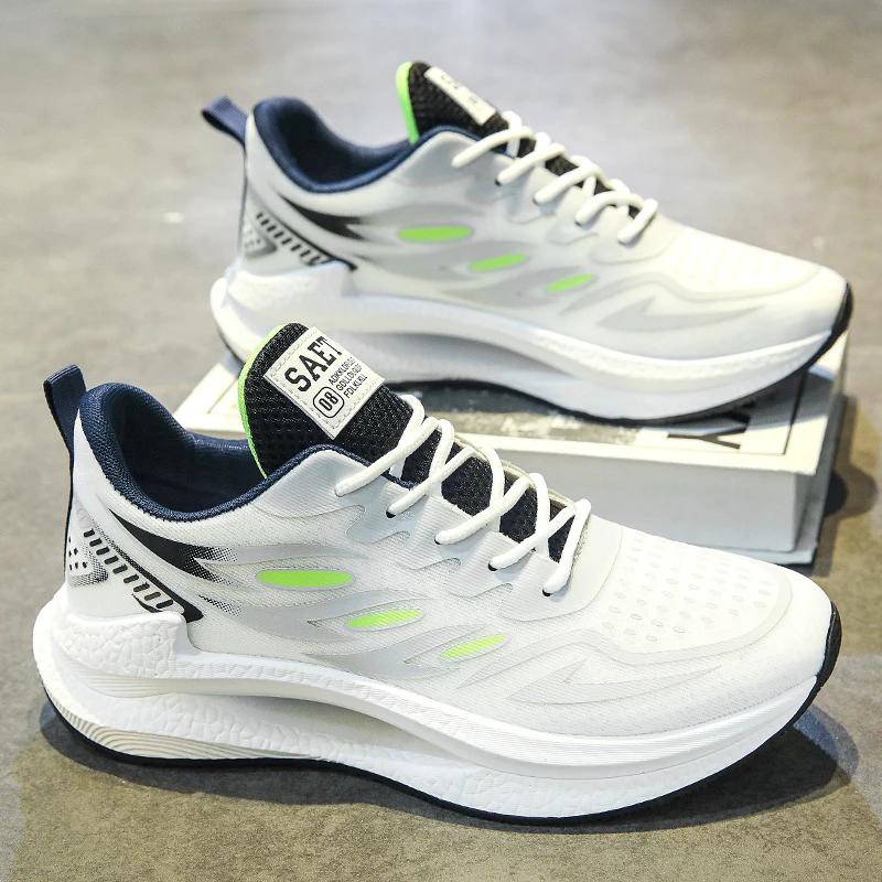 Men'S Breathable Sports Shoes Spring New Mesh Casual Fashion Versatile Trendy Men'S Shoes Mmer Running Shoes Suitable For O