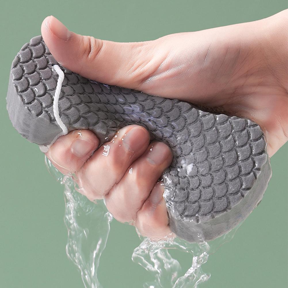 NEW Soft Bath Sponge Body Scrub Bast Wisp Massage Brush Body Washcloth Skin Scrubber Relax Exfoliating Skincare Shower Tool