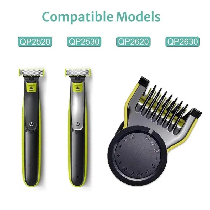 2025 Guide Comb Guards for One Blade QP2520 QP2530 QP2630 QP2620 Electric Trimmer Shaver 14 Length Adjustable Kit