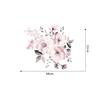 (Nikita) White Watercolor Peony Flowers Wall Stickers Wall Decal Home Decor