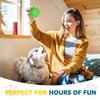 Large Dog Toy Squeaky Dog Durable Dog Aggressive Spiny Dog Balls for Clean Teeth and Puppy Chew Toys for Large Teething Toys 6-Pack 3.5-Inch Balls,