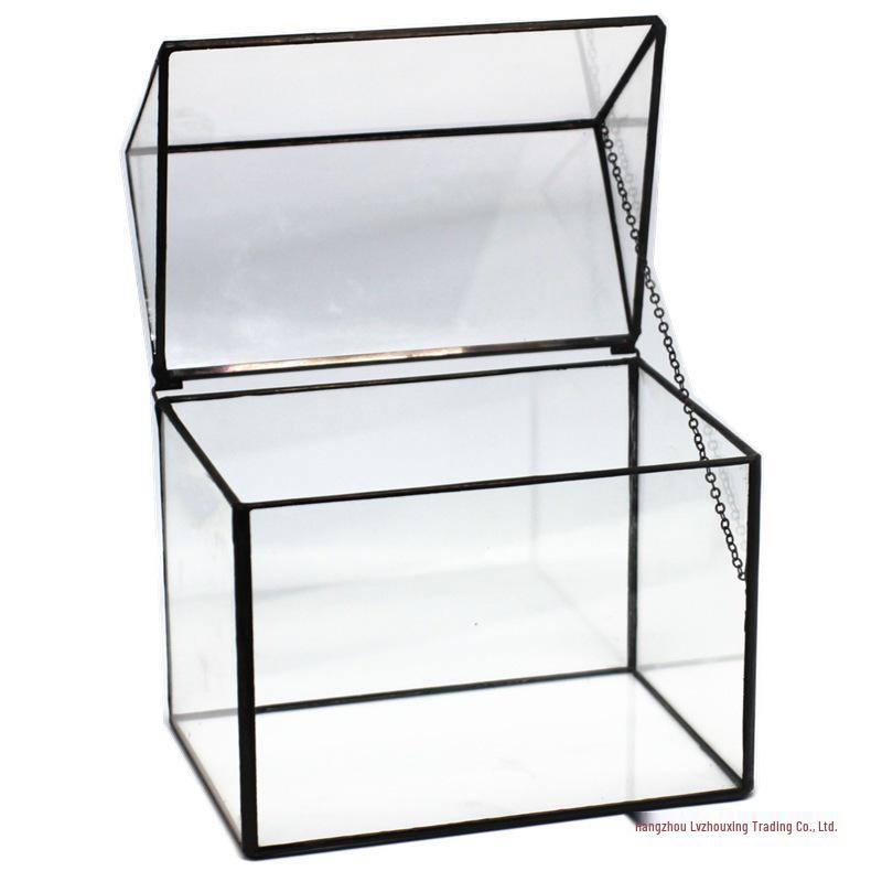 European Glass Conservatory Succulent Planter: Transparent Eco-Friendly Micro-Landscape Pot for Home Décor and Green Plant Ornaments.