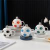 Ceramic Drinking Cup With Soccer Designs 400ml Coffee Mug For Sports Enthusiasts Soccer Theme Drinkware For Home