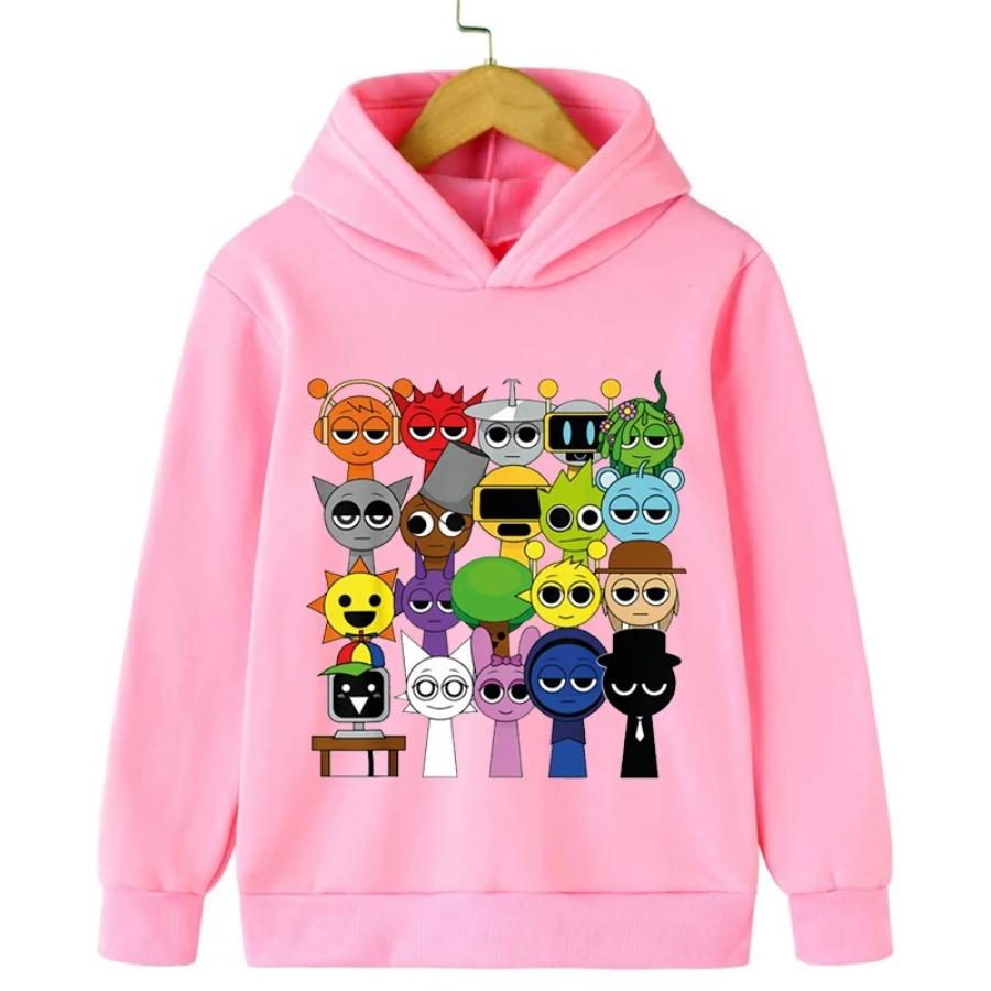 Neuer Sprunki Cartoon Kinder Hoodie Spiel Incredibox Sweatshirts Jungen Kleidung Mädchen Kapuzenpullover Frühling Kinder Langarm Oberteile