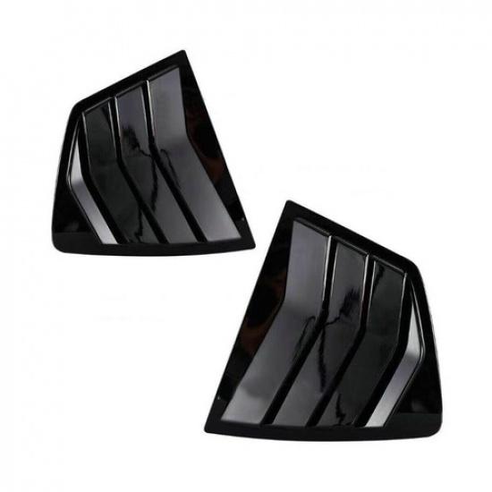 2Pcs For Honda Accord 2008-13 Gloss Black Side Window Louver Shutter Cover Trim