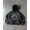 Vintage Frühling und Herbst Ästhetik 3D Gedruckter Gothic Mode Reißverschluss Hoodie Hip Hop Sportbekleidung Lässiger Pullover
