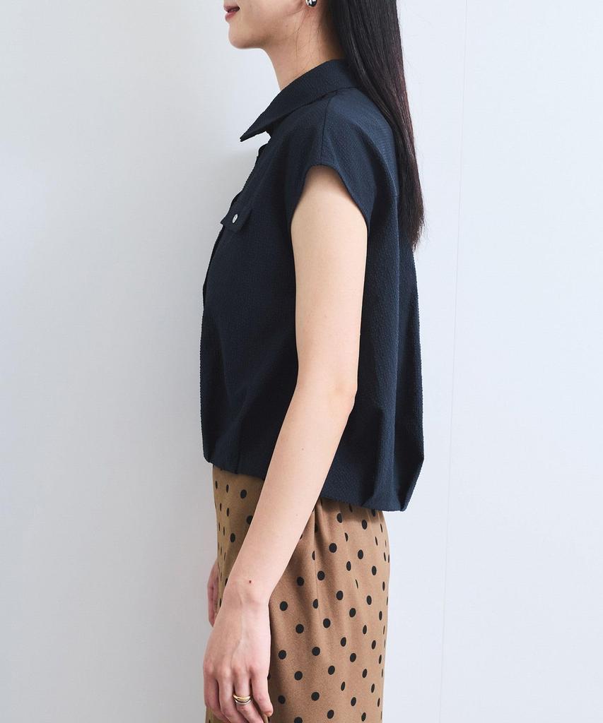 French Sleeve Soccer UV Navy [BIS] Women's Blouse, Protection/Washable, (41)