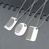 Stylish Comb Pendant Necklace with Comfortable Chain Comfortable Necklace for Youthful Trendsetters and Fashion Lovers