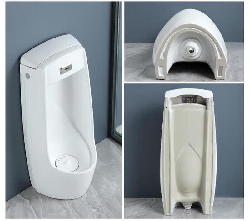 ZLIII Men's Wall-Mounted Automatic Flushing Ceramic Urinal