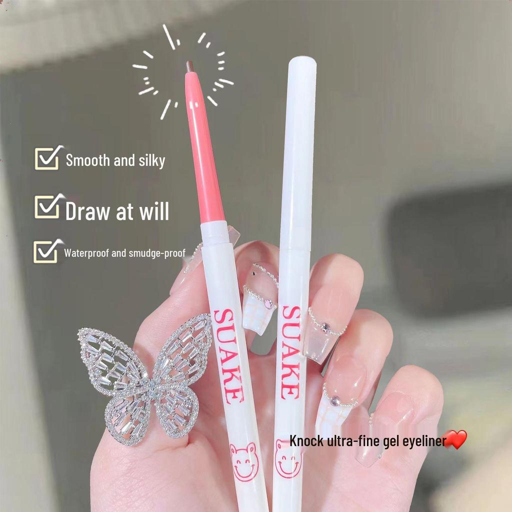 Suan Ke 2-in-1 Waterproof & Smudge-Proof Gel Eyeliner Pencil, Long-Lasting & Sweatproof.