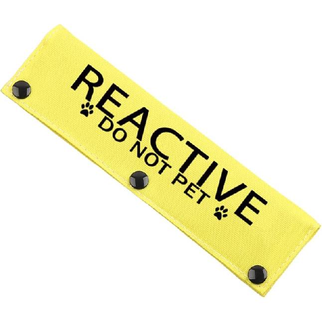JXGZSO Reactive Not Aggressive Do Not Pet Dog Leash Sleeve Reactive Dog Leash Wrap (reactive N aggressive DLS) reactive D NOT P DLS