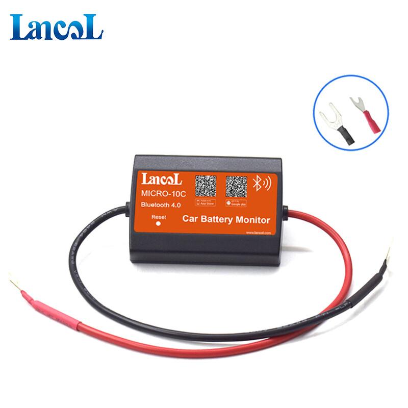 Lancol MICRO-10C Bluetooth 12V Тестер автомобильного аккумулятора - Анализатор аккумуляторной системы с мониторингом через приложение на телефоне