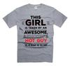 This Girl Is Taken By An Awesome Smokin' HOT Guy Shirt Funny Relationship Shirts