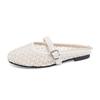Summer New Hollow Sandals Women's Fashion Outer Wear High-end Rear Hollow Muller Shoes Women's Mesh Breathable Flats