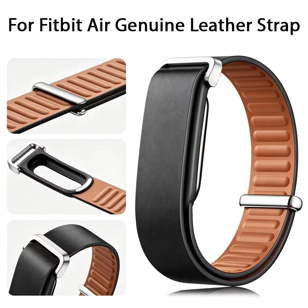 Cinturino a Passante in Pelle per Google Fitbit Air Sport Braccialetto di Ricambio Traspirante Correa Fitbit Air Band Accessori Smartwatch 3