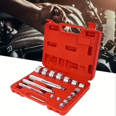 17 sztuk/zestaw Zestaw narzędzi do montażu i demontażu łożysk tulei z walizką Car Hand Tools