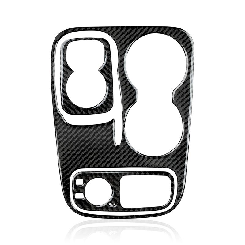 Carbon Fiber Interior Accessories For Dodge Durango 2014-2017 Center Console Gear Shift Panel Cover Trim Stickers Carbon Fiber Pattern