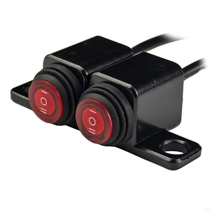 2025 New Motorcycle Headlight Control Switches 3 Speed Modes Ergonomic Design Motorcycle Light Switches Upgrades for Enhanced