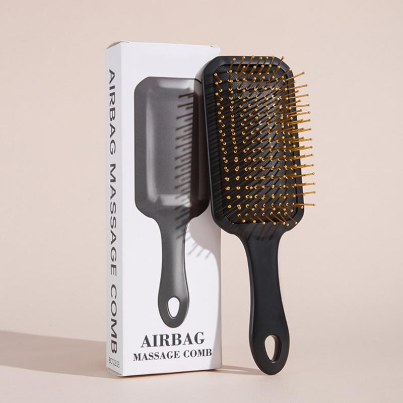 Detangling Massage Comb With Cushion Base Hair Brush And Durability ABS For Long Curly Hair Care