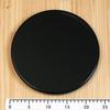 Nakanishi Kogei Round Tray, Black, Plain, 24cm, 3199001