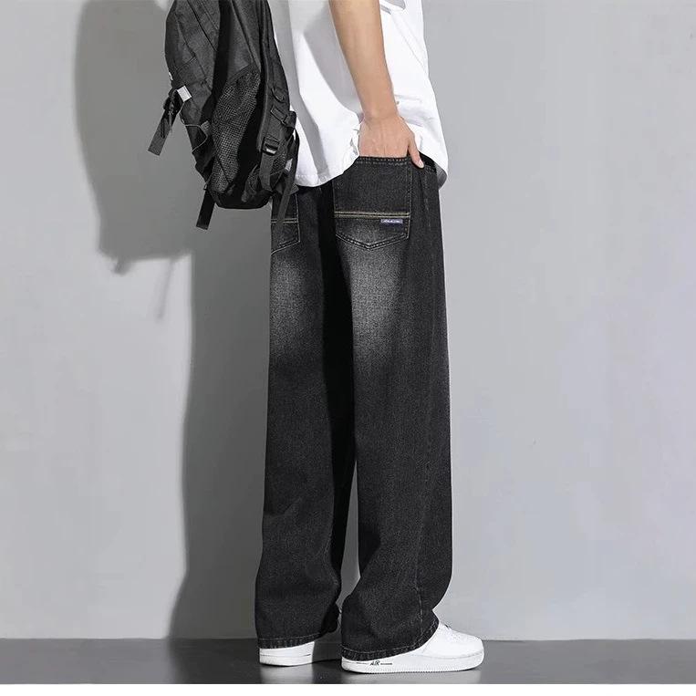 Jeans Men's American Boys Loose Straight Pants Men's New Versatile Wide Leg Casual Long Pants Men's Clothing