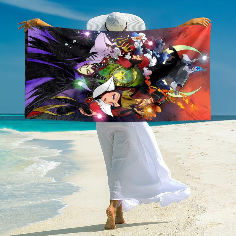 Dark Magic Towel Large Quick-Drying Microfiber soft S-Square Pants-s Beach Towel for Travel Fitness Bathing Camping. 0730s144