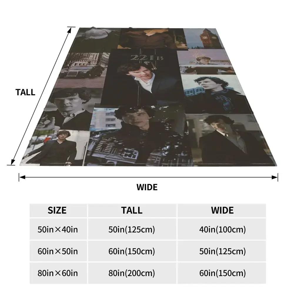Benedict Cumberbatch Plaid Blankets Sofa Cover Velvet Spring/Autumn Actor Collage Throw Blanket for Home Travel Bedding Throws