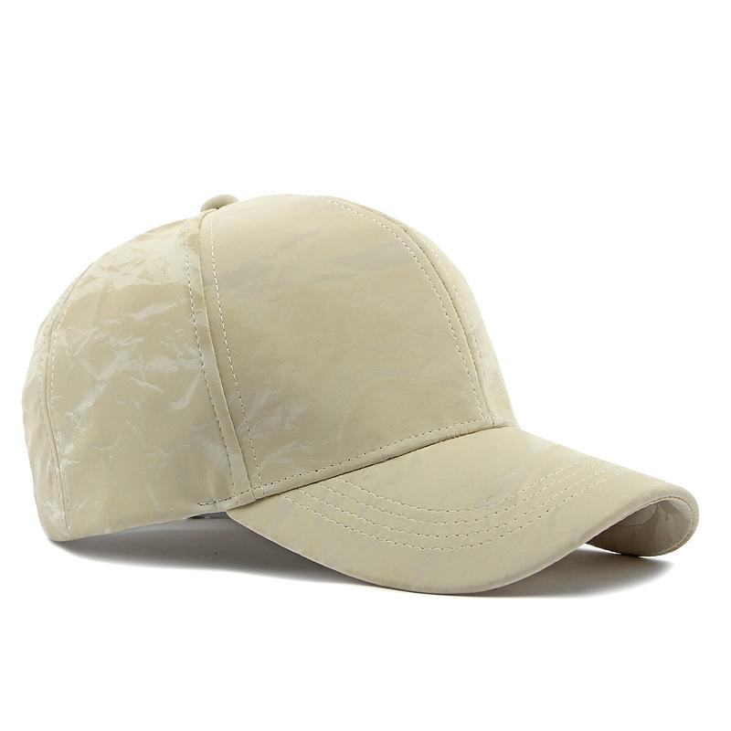 Spring Autumn PU Baseball Cap for Men Women Sunshade Cap Paintings Sun Hat Ponytail Panama Cap