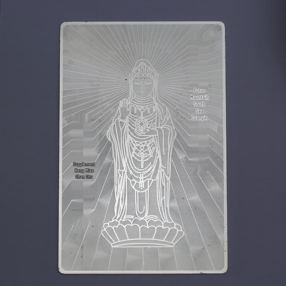 Yabin 999 Sterling Silver Custom Engraved Mirror-Finish Commemorative Corporate LOGO Plaque