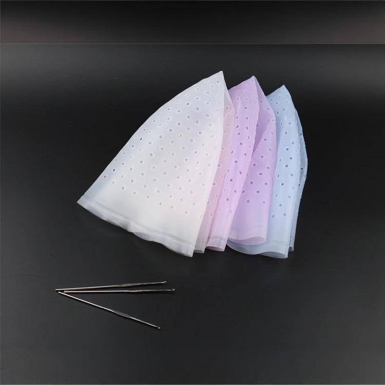 Silicone Hair Highlighting Cap for Salon Use - Punch-Free Perming Tool