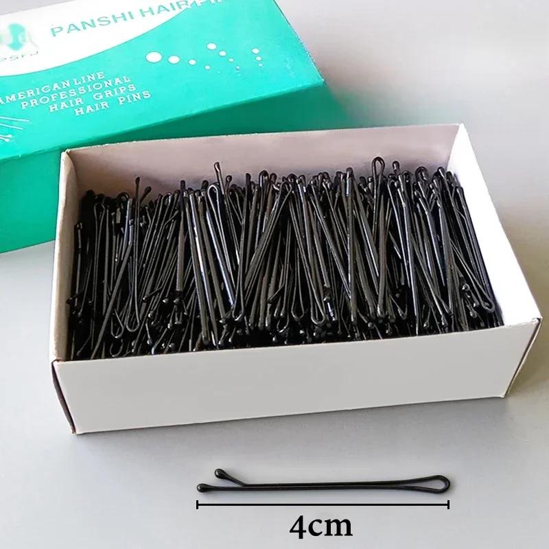 

60/180pcs Black Hair Clips One-line Invisible Bobby Pin Disposable Headwear Metal Waved BB Hairpins Barrettes Headwear Hairgrips 60PCS