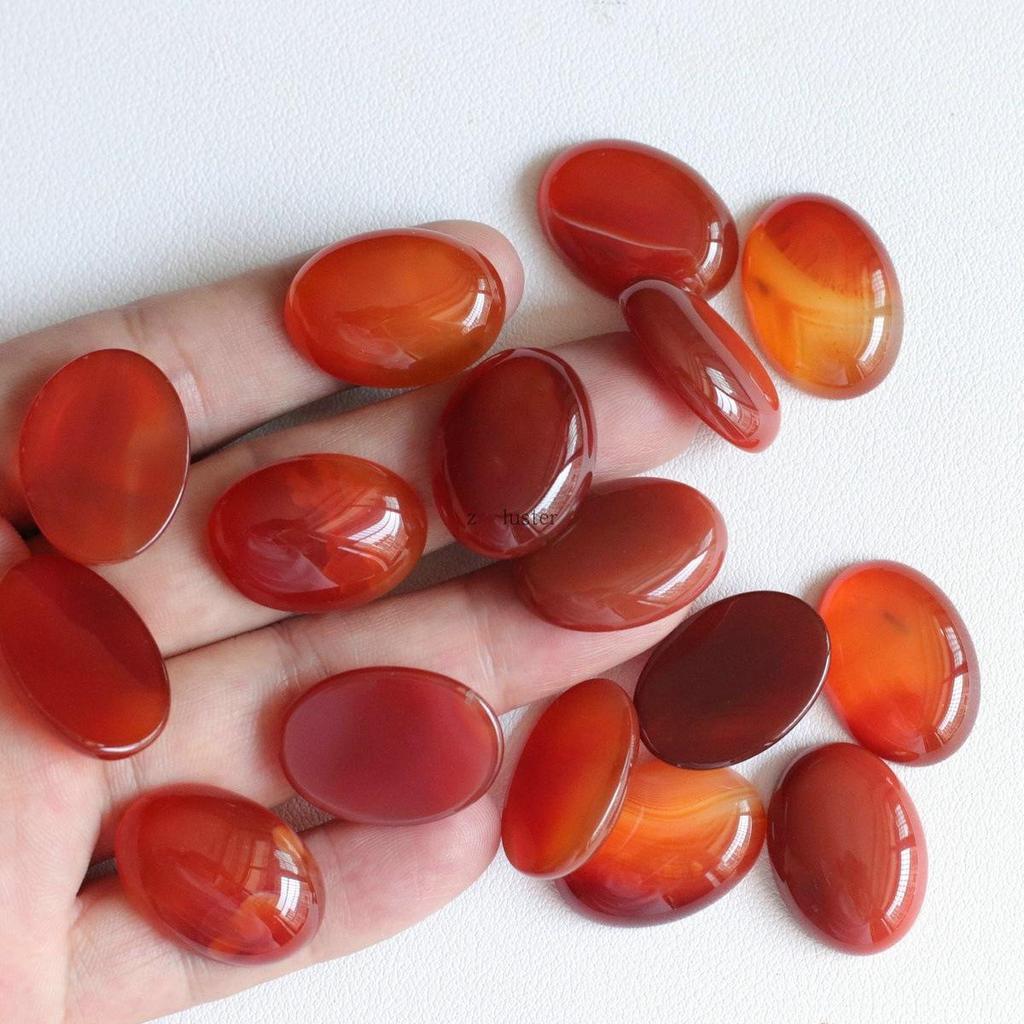 18x25mm Oval Yellow Topaz Agate Egg-Shaped Necklace Ring Jewelry Accessory