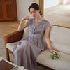 Simpeulleteulo Sr_Draping Long Dress